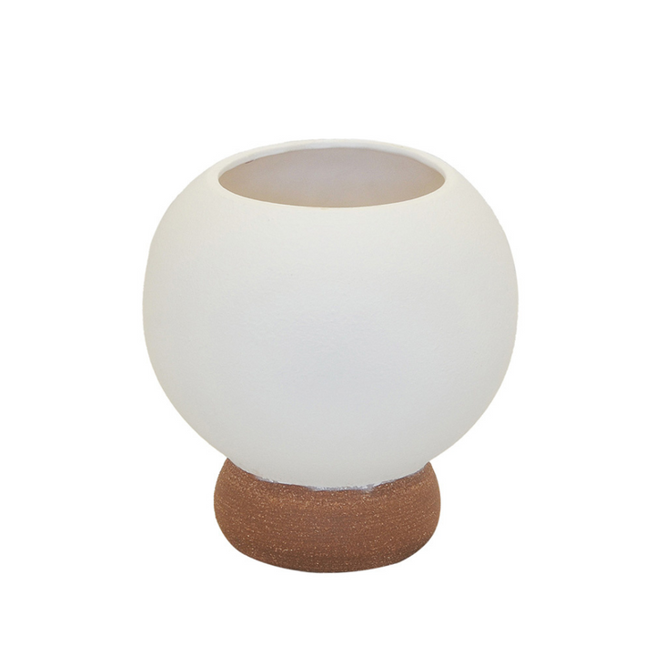 CERAMIC ORB VASE WHITE SMALL 22CM (H) X 20CM (D) Elevate your home decor with our Ceramic Orb Vase. Crafted from high-quality ceramic, this small 22cm (H) x 20cm (D) vase brings a touch of elegance to any room. Its sleek white design pairs beautifully with any style, making it a versatile and timeless addition to your space.  Delivery 5 to 7 working days Unique Boys