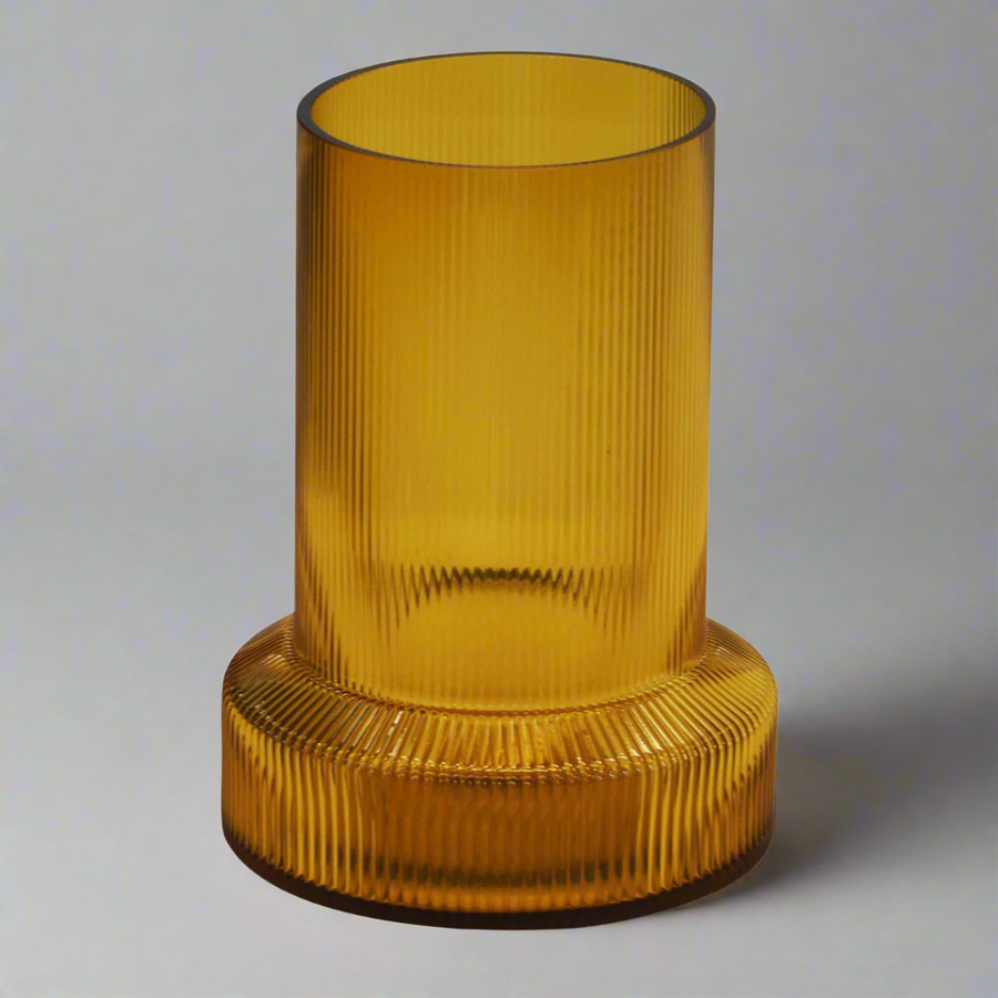 Glass Lustre Stem Hurricane Amber - 30cm
Elevate your home decor with the breathtaking Glass Lustre Stem Hurricane Amber, expertly crafted by Unique Interiors.
Design Features:
Size: 30cm (Height) x 22cm (Top Diameter) x 16cm (Base Diameter)
Sleek and slender stem design adds elegance and sophistication
Amber color with lustre finish for a shimmering appearance
Textured glass surface adds depth and character
Material: High-quality recycled glass
Brand: Unique Interiors
Vendor: Unique Boys