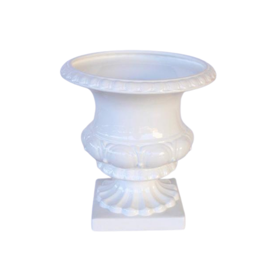 Majestic Large White Vase or Urn
Make a statement with this stunning large white vase or urn, measuring 40x38cm. Its impressive size and classic design create a touch of elegance in any room. Crafted with high-quality materials, it's durable and versatile, perfect for displaying flowers or as a standalone piece. unique boys