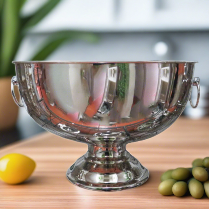 Product Summary: Santilli Footed Champagne Bowl
Description
Elevate your entertaining game with the Santilli Footed Champagne Bowl, expertly crafted for any occasion.
Dimensions
Diameter: 39cm
Height: 25cm