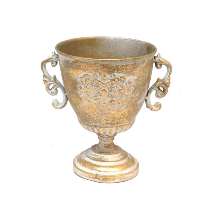 Add a Touch of Elegance with the Solo Pot
Elevate your home decor with the Solo Pot, a stunning multi-functional piece made of antique gold metal. This beautifully crafted pot is perfect for adding a touch of sophistication to any room.