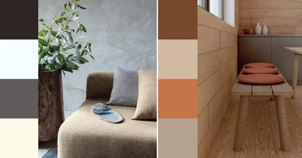 Warm neutral interior layered with natural timber and tactile textures