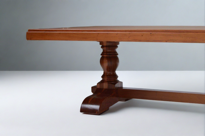 Teak Centre Turned Leg Table