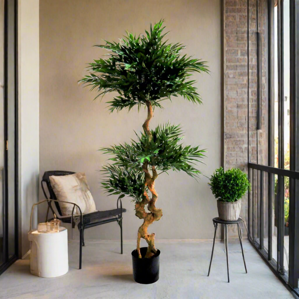 Acacia Tree Topiary (Artificial Plant)

Key Features:
Height: 155cm
Width: 80cm
2080 intricately detailed leaves made from durable composite material
Unique, shaped trunk
Can be molded into desired shapes www.uniqueboys.co.za