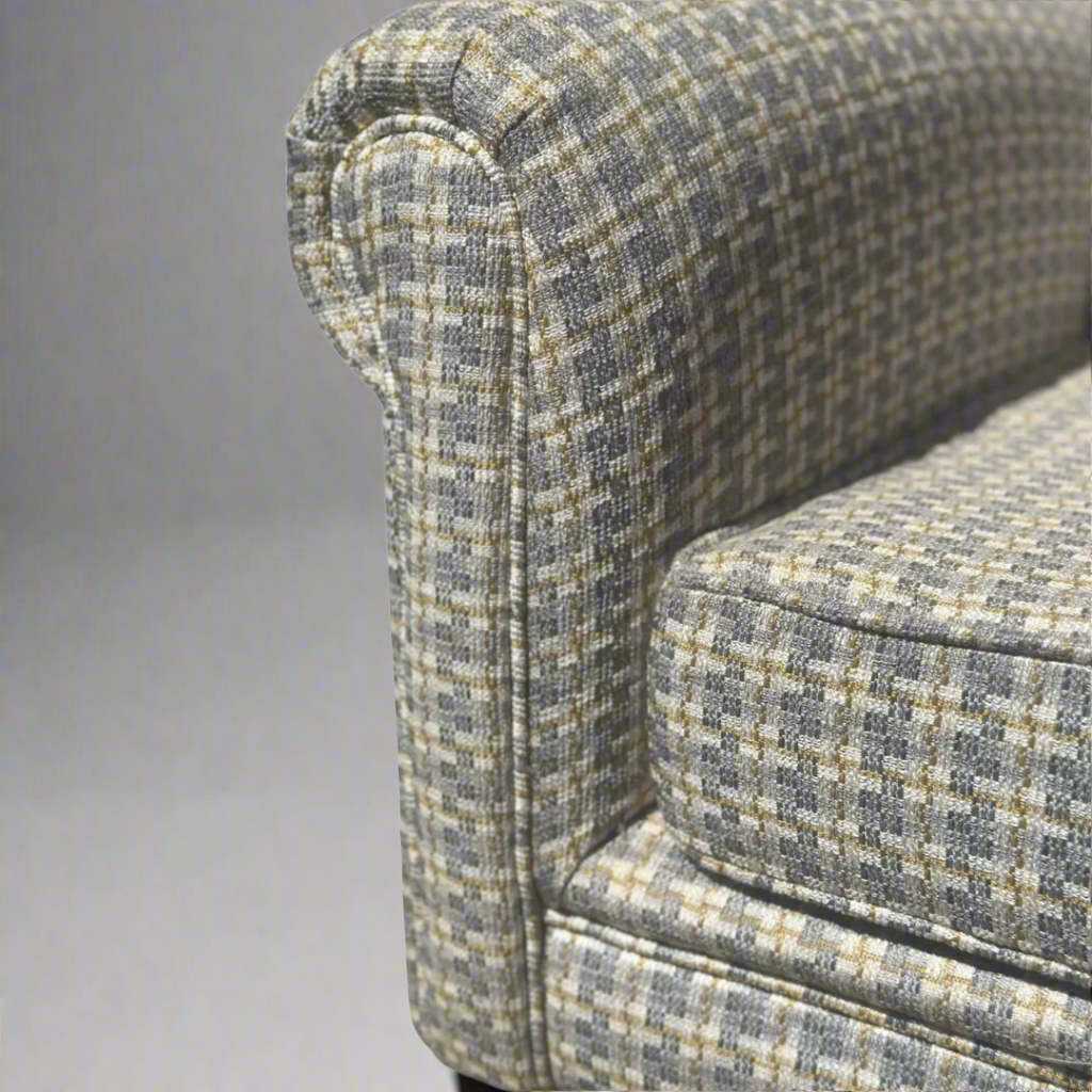 Baron Wingback Chair
Elevate Your Space with Elegance
Indulge in the ultimate expression of luxury and sophistication with our custom-made wingback chair, meticulously upholstered in a stunning&nbsp; fabric. This masterpiece is designed to make a statement, adding a burst of energy and refinement to any room.