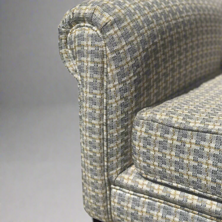 Baron Wingback Chair
Elevate Your Space with Elegance
Indulge in the ultimate expression of luxury and sophistication with our custom-made wingback chair, meticulously upholstered in a stunning&nbsp; fabric. This masterpiece is designed to make a statement, adding a burst of energy and refinement to any room.