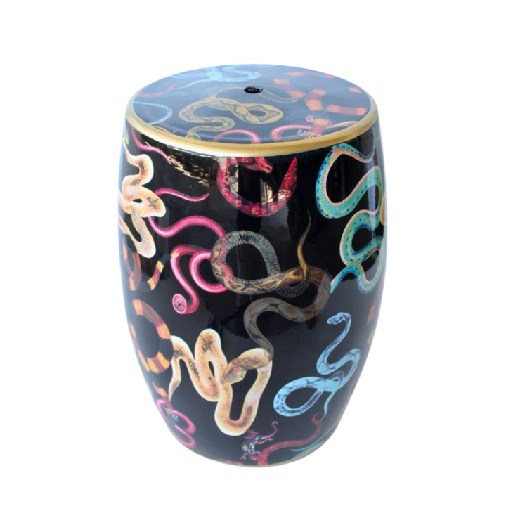 Black Garden Stool Snakes Design www.uniqueboys.co.za