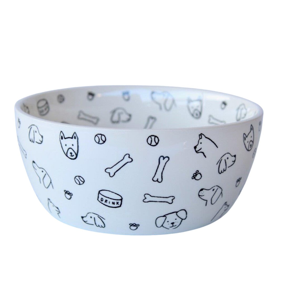 Black and White Porcelain Dog Bowl
Add a touch of joy to your home with this adorable black and white porcelain dog bowl, perfect for your furry friend!