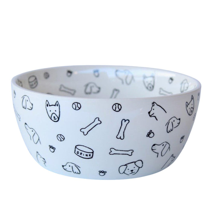 Black and White Porcelain Dog Bowl
Add a touch of joy to your home with this adorable black and white porcelain dog bowl, perfect for your furry friend!