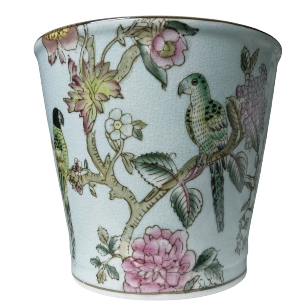 Blue Macaw Pot (17x16cm)
Add a vibrant splash of color and elegance to your home with our stunning Blue Macaw Pot. This beautifully crafted ceramic piece measures 17x16cm, making it perfect for displaying fresh flowers or branches. Unique Boys.