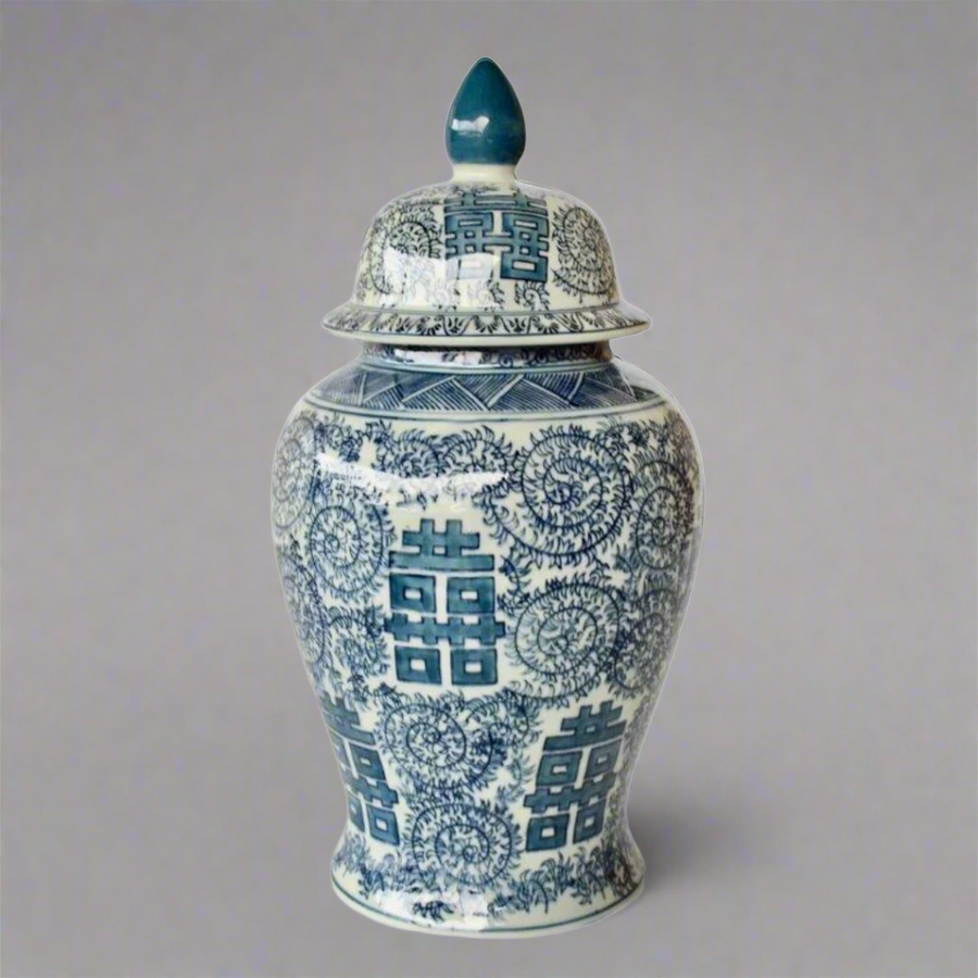 Timeless Elegance: Blue &amp; White Chinese Ginger Jar
Add a touch of sophistication and cultural heritage to your home decor with the Blue &amp; White Chinese Ginger Jar, a beautifully crafted piece that combines elegance and tradition. Measuring 48x22cm, this stunning jar features an intricate blue and white Chinese design with delicate patterns, expertly crafted with high-quality ceramic glaze for durability and longevity.www.uniqueboys.co.za