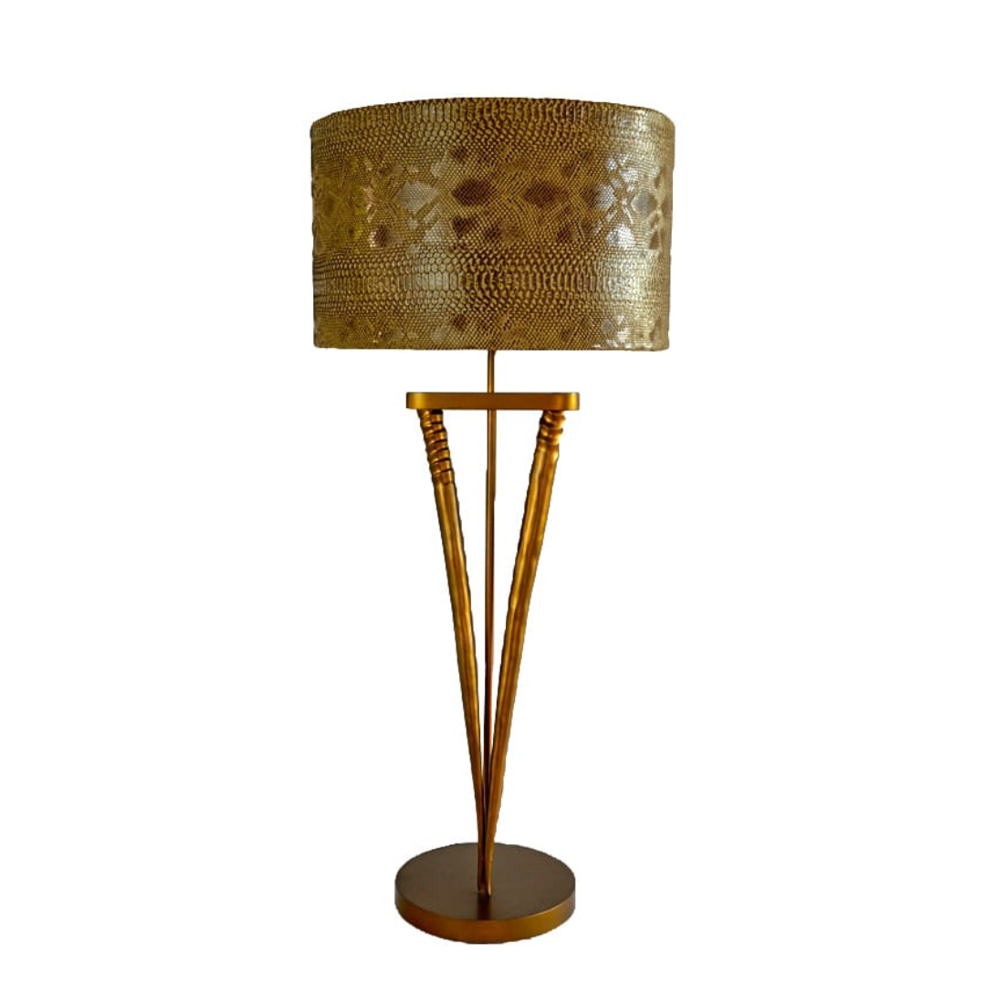 Unique Bronze Gemsbok Lamp with Tan Lizard Fabric Shade
Bring the wild beauty of the African savannah into your home with this exquisite bronze gemsbok lamp, expertly paired with a stunning tan lizard fabric shade. Handmade with pride in South Africa, this lamp is a masterpiece of craftsmanship, blending natural elegance with sophisticated design.www.uniqueoys.co.za