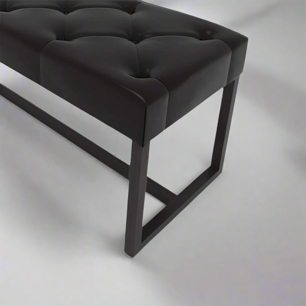 Brooklyn Ottoman deep button full grain leather Unique Boys