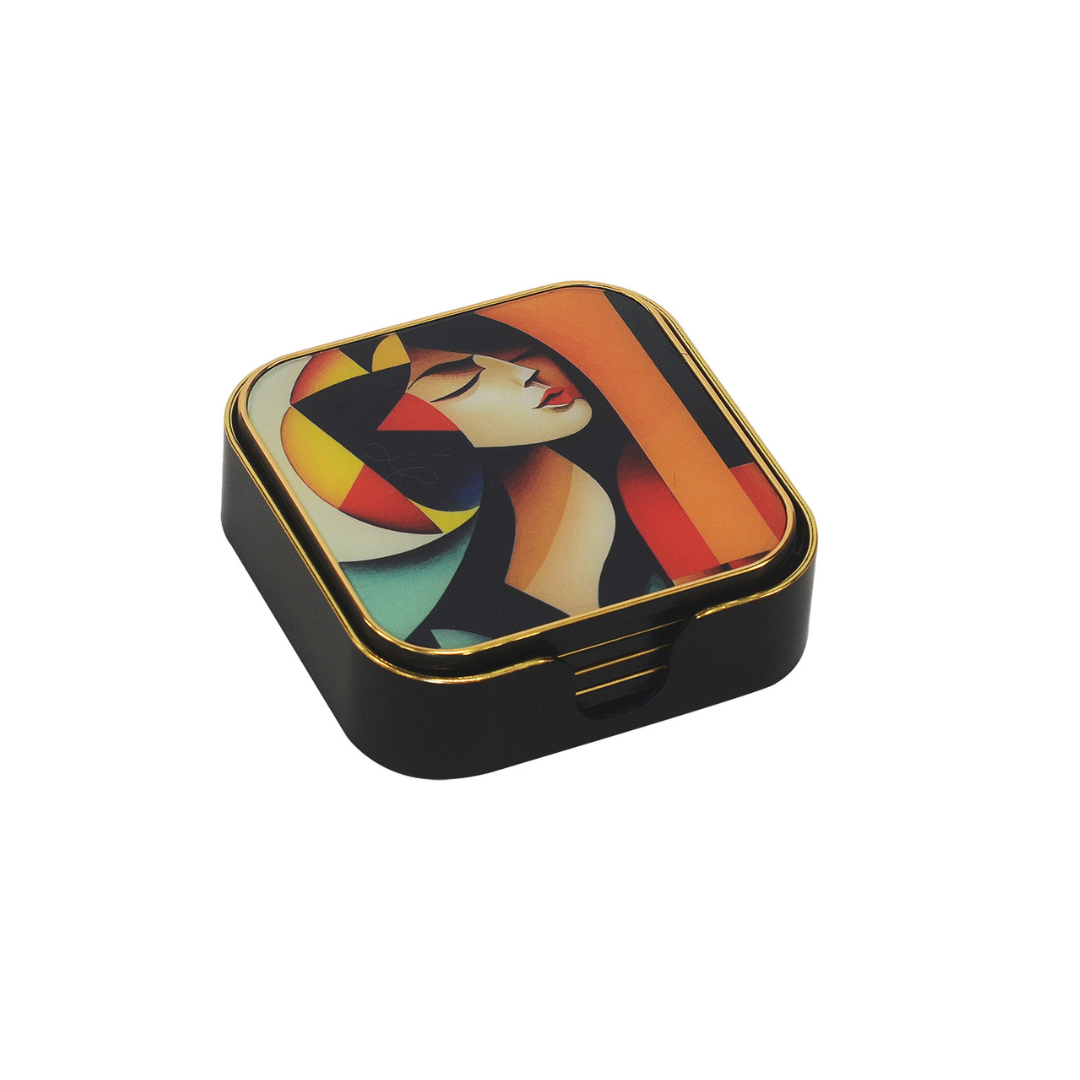 Coaster Square Serenity Set of 6
Elevate your home decor with this set of six elegant square coasters, designed to bring serenity and style to your space. Crafted with high-quality, durable materials, these coasters provide excellent protection for your surfaces while adding a touch of sophistication to your dining table.