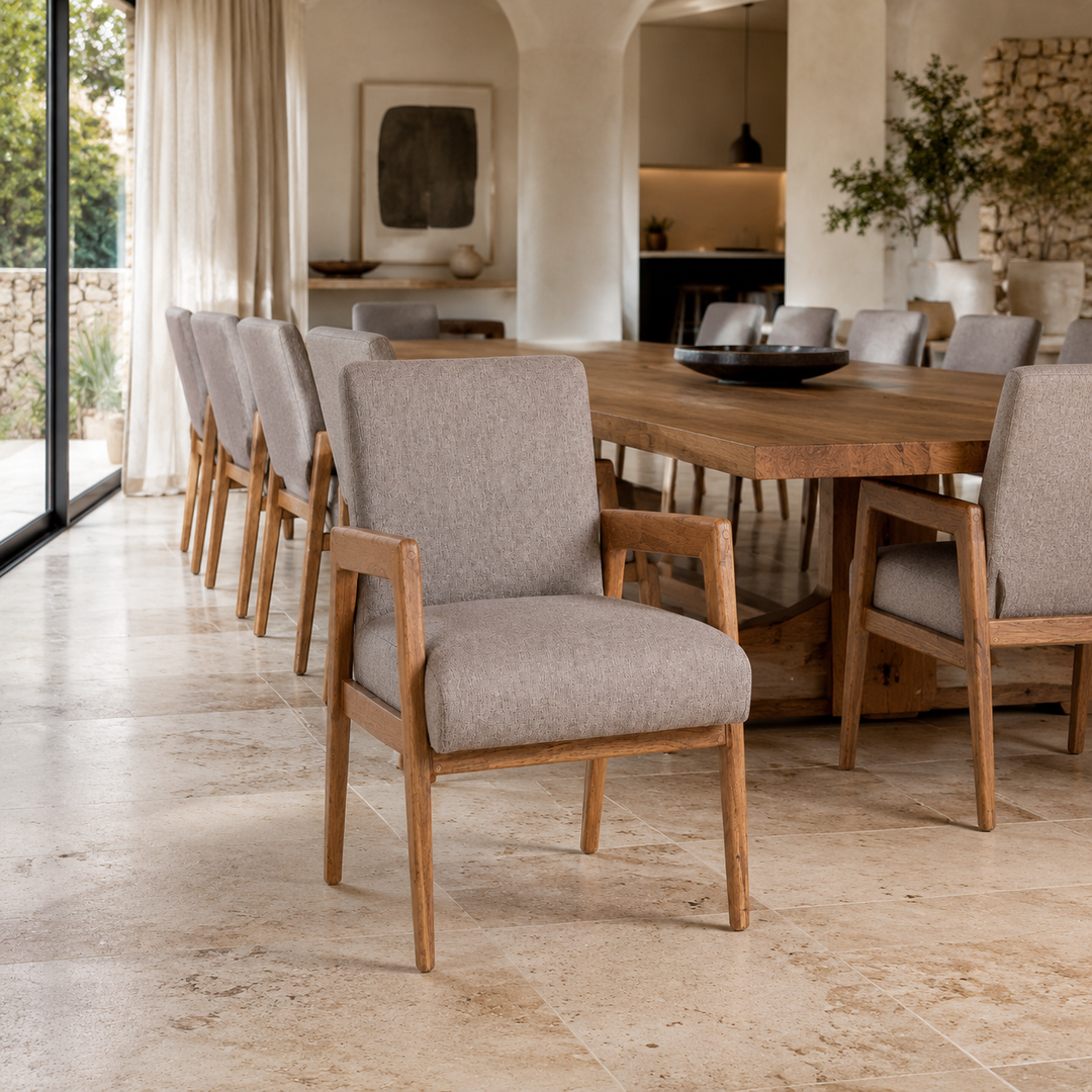 Milan Modern Chair with Mercis Adelaide &amp; Tribal Chic Fabric
