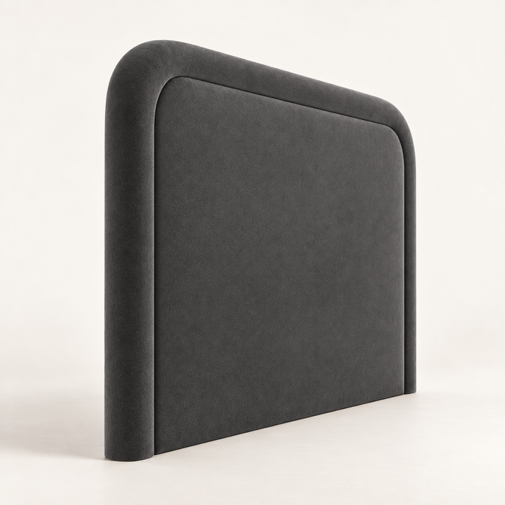 Close-up of Mercis fabric upholstery on the Victoria Wing Headboard