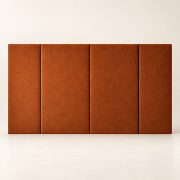 Large Munro Extra Height Headboard – fully upholstered floor-standing wing design