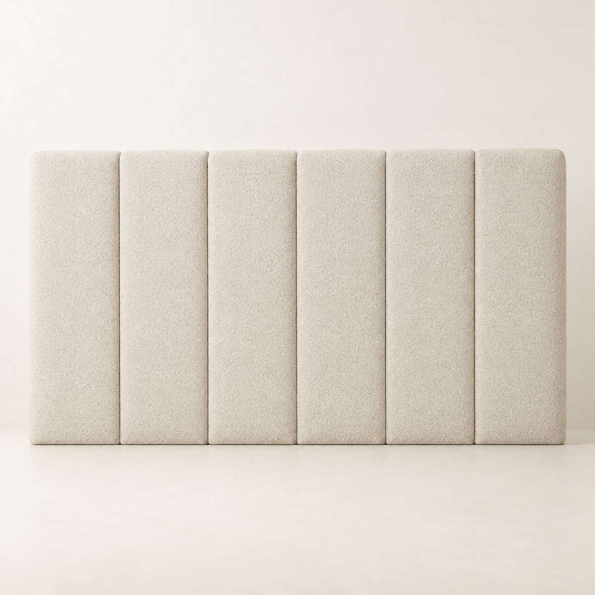 Large Munro Bespoke Headboard – fully upholstered floor-standing wing design
