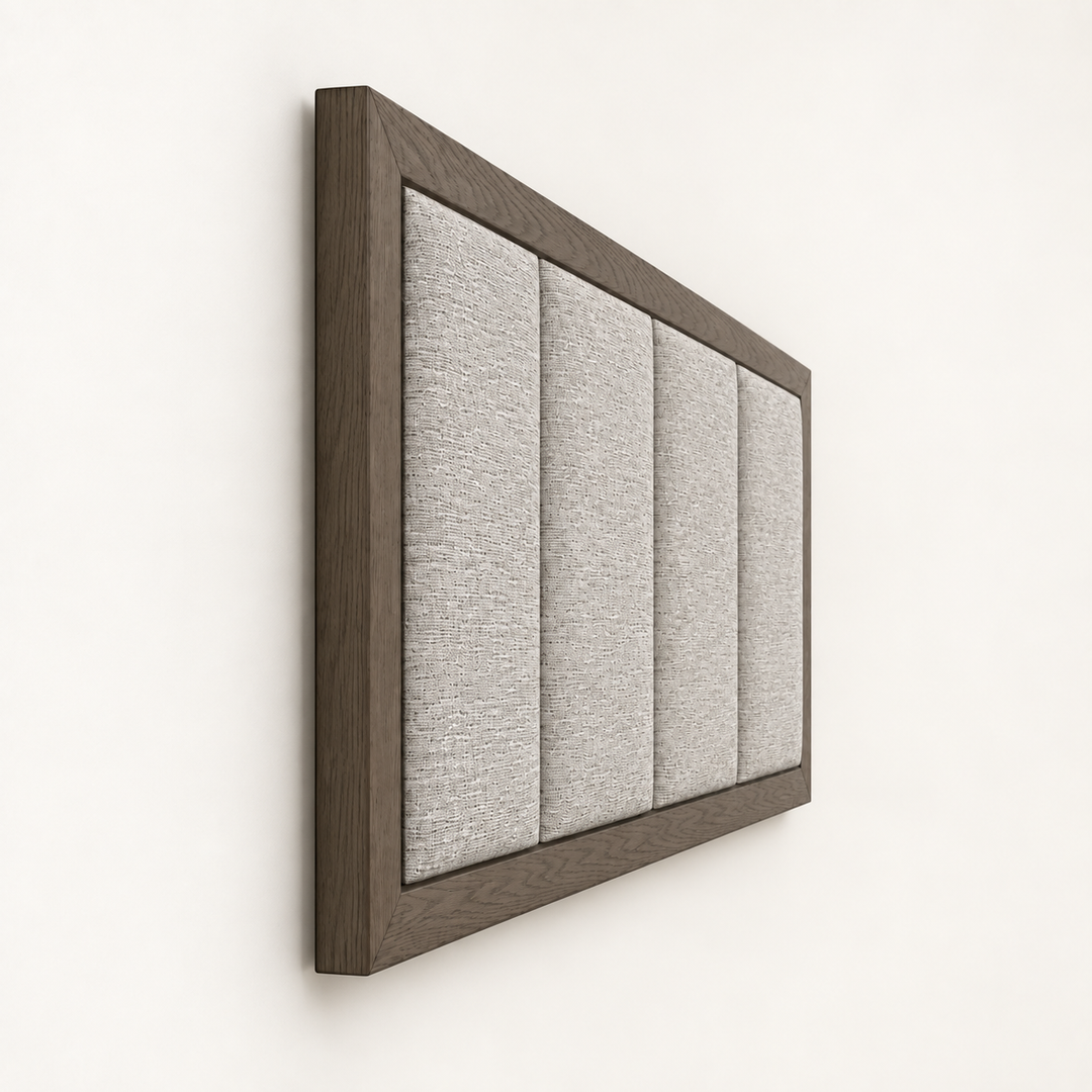 Dark Oak Frame Munro wall-hanging headboard – alternate bedroom view