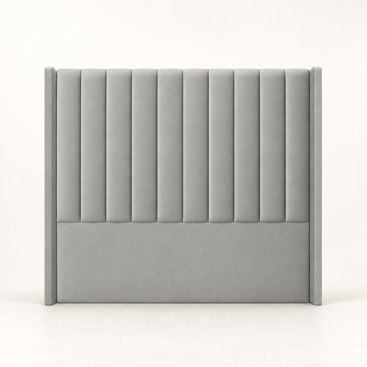 Munro Wing Headboard – fully upholstered floor-standing design