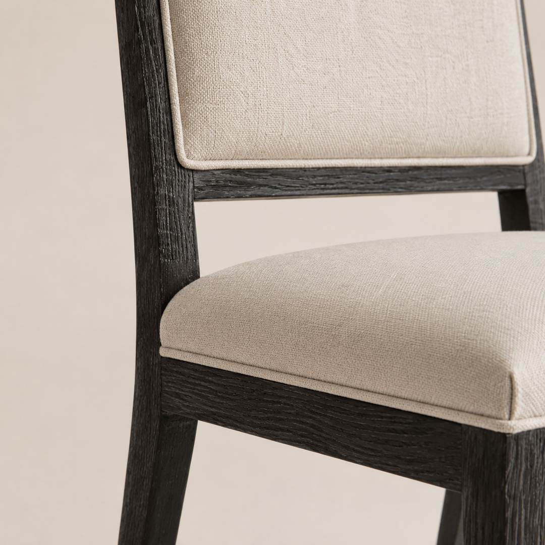 Oakley Chair in Oak with Mercis fabric