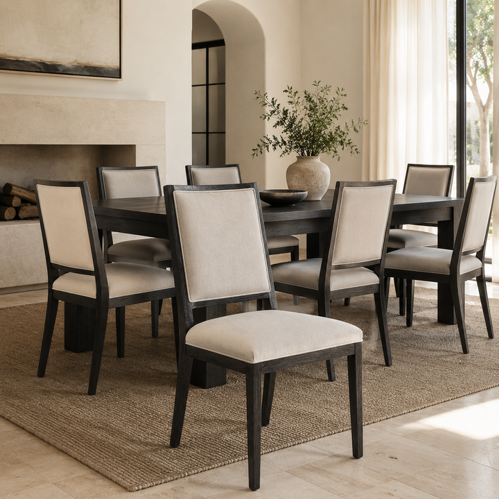 Oakley Chair in Oak with Mercis fabric