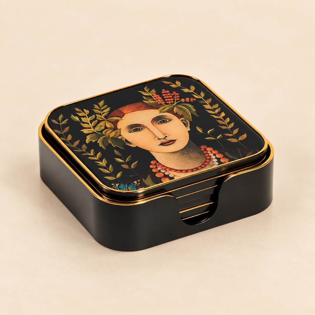 Coaster Acrylic Square Aurelia S/6