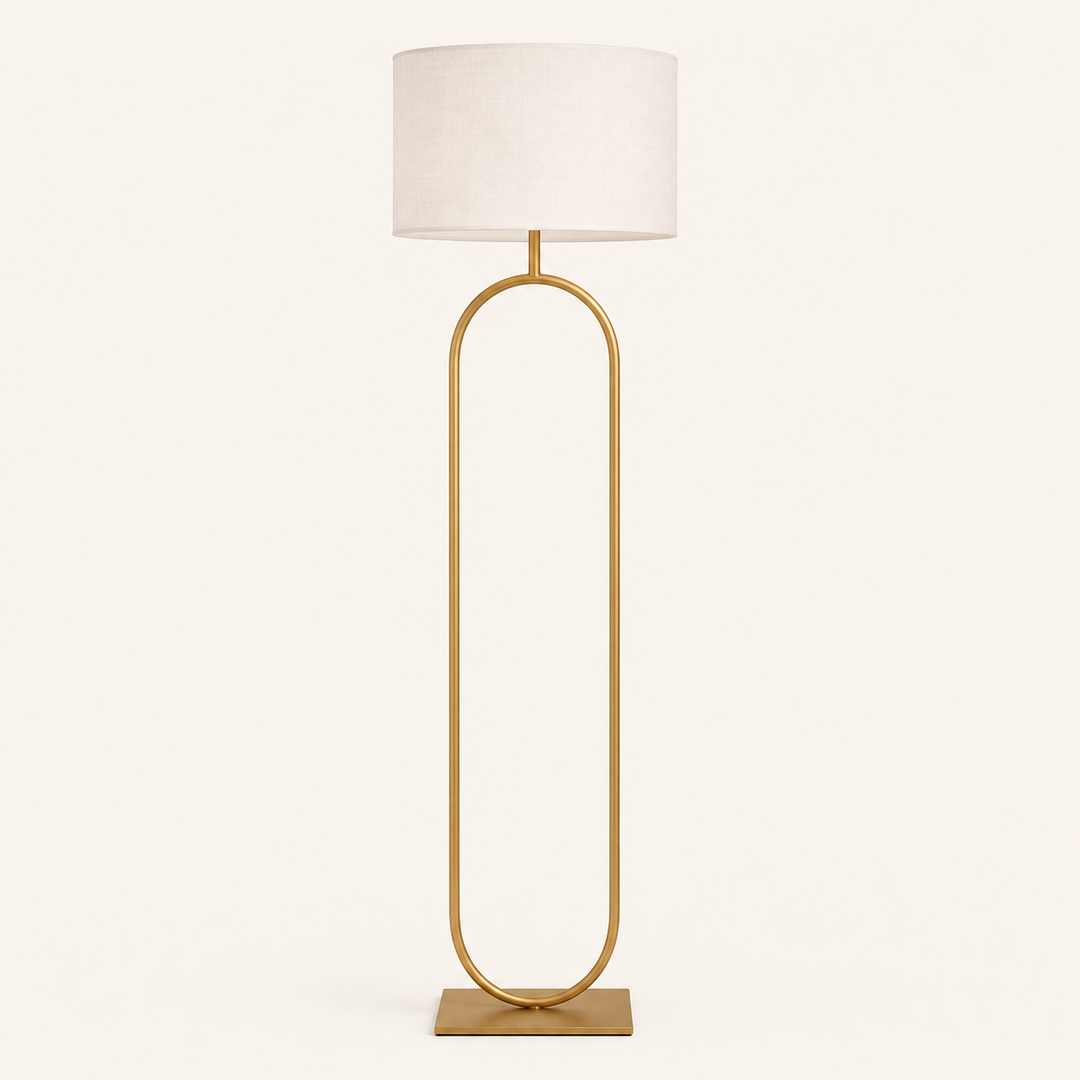 Cole Floor Lamp Gold – a sleek statement floor lamp with elegant gold detailing for sophisticated interiors.