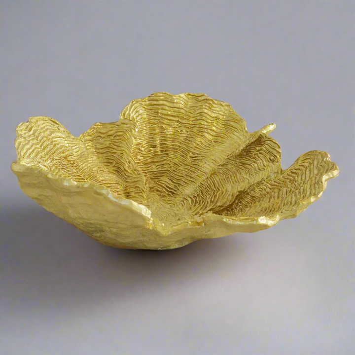 Coral Flower plate gold