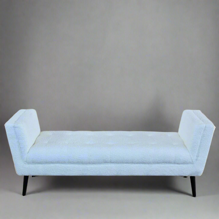 Cornwall Light Cream Bench Ottoman with Black Wooden Legs
Elevate Your Space with Timeless Luxury
Transform your living room into a serene oasis with our exquisite Cornwall Light Cream Bench Ottoman. Handcrafted with precision and care, this stunning piece boasts:
Luxurious light cream upholstery
Sleek black wooden legs for a sophisticated contrast Unique Boys.