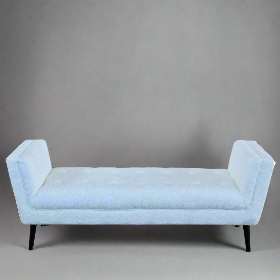Cornwall Light Cream Bench Ottoman with Black Wooden Legs
Elevate Your Space with Timeless Luxury
Transform your living room into a serene oasis with our exquisite Cornwall Light Cream Bench Ottoman. Handcrafted with precision and care, this stunning piece boasts:
Luxurious light cream upholstery
Sleek black wooden legs for a sophisticated contrast Unique Boys.