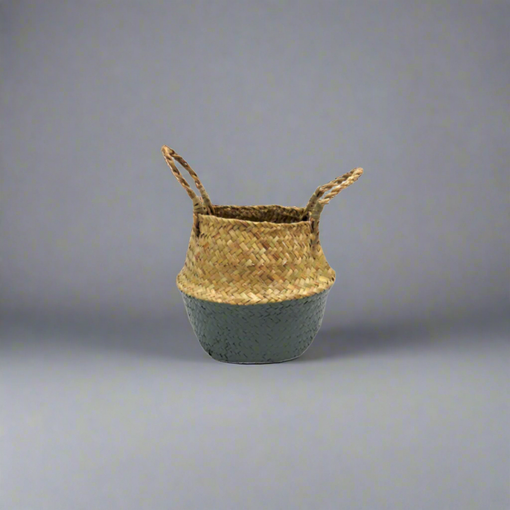 Cult Basket - A Statement Piece for Your Home!
Elevate your home decor with our stunning Cult Basket, exclusively at Unique Boys!
A Masterpiece of Natural Beauty:
Handwoven from natural seagrass, this gorgeous basket is painted green from the belly downwards, adding a pop of color to any room. Its unique design and stylish shape make it a true showstopper.