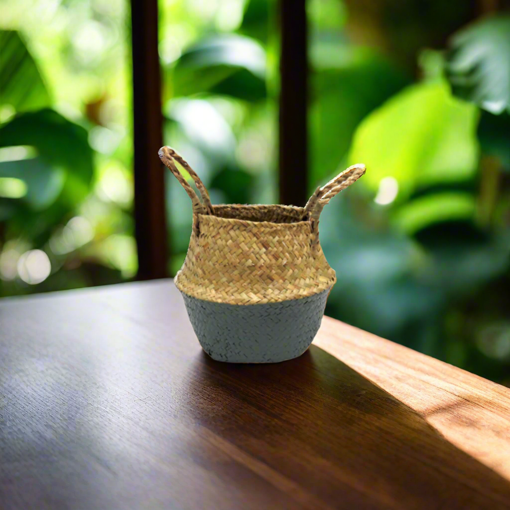 Cult Basket - A Statement Piece for Your Home!
Elevate your home decor with our stunning Cult Basket, exclusively at Unique Boys!
A Masterpiece of Natural Beauty:
Handwoven from natural seagrass, this gorgeous basket is painted green from the belly downwards, adding a pop of color to any room. Its unique design and stylish shape make it a true showstopper.
