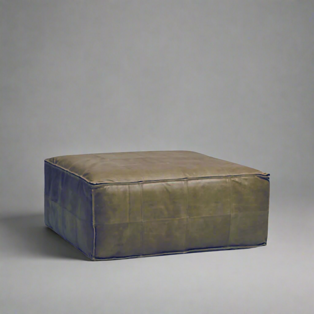 Delta Square Ottoman Full Grain Leather : Handcrafted Luxury for the Modern Home
Elevate your living space with our exquisite Delta Round Ottoman, meticulously handmade to transform your room into a serene retreat. Experience the perfect blend of style and comfort with our bespoke furniture.