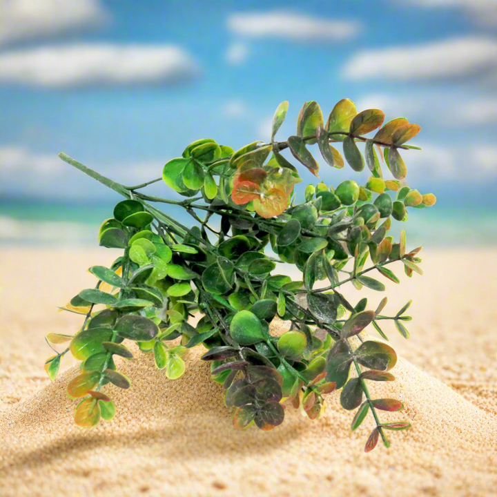 Euca Bunch Mellow Fruitfulness - Bring Serenity to Your Space!
Connect with nature's beauty through Euca Bunch Mellow Fruitfulness, a stunning 32cm artificial eucalyptus bunch!
Adds a touch of fresh greenery to any room, creating a serene and tranquil ambiance
Perfect for home or office décor, promoting relaxation and calmness
Artificial plants are low maintenance, no watering or pruning required
Benefits:
Trendy and stylish, staying forever in style
Durable and long-lasting, with a 32cm length
Easy to care