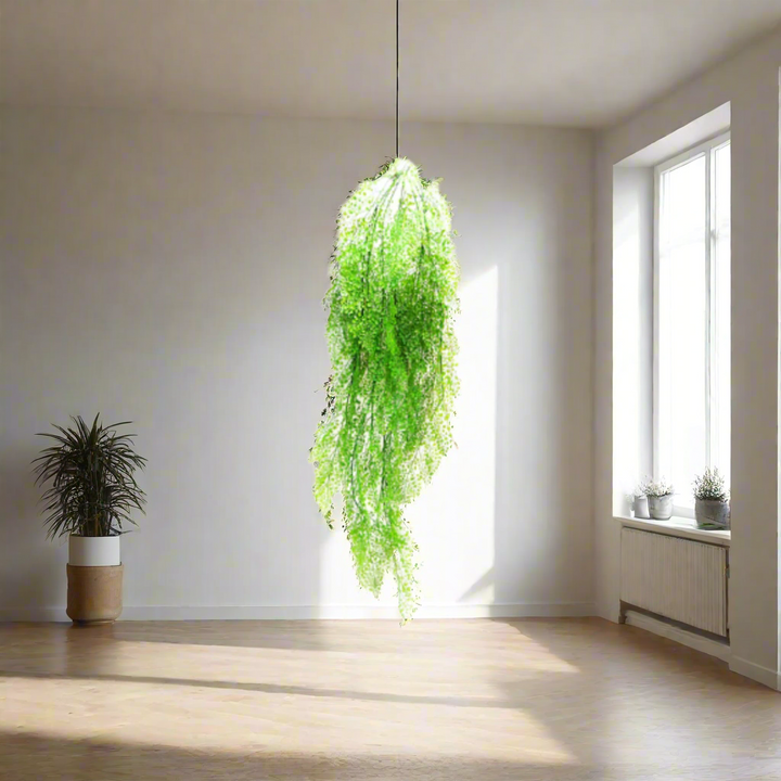 Fern Long Maiden Artificial Plant
Make a statement with the breathtaking Fern Long Maiden artificial plant. This stunning giant maiden hair fern features 8 cascading main stems and numerous side stems, lavishly covered with delicate, fine-textured maiden hair fern leaves.
Details
Size: 120cm length
Material: High-quality artificial plants for a remarkably realistic appearance
Style: Dramatic, elegant decor perfect for making a statement in any room