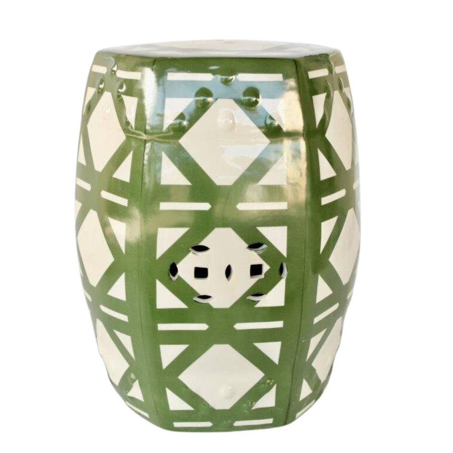 Green &amp; White Hexagonal Garden Stool
Add a touch of elegance to your space with the Green &amp; White Hexagonal Garden Stool. This sturdy stool measures 46x32cm, providing a comfortable seating solution for indoor or outdoor areas. Its durable material ensures long-lasting performance and weather resistance. www.uniqueboys.co.za