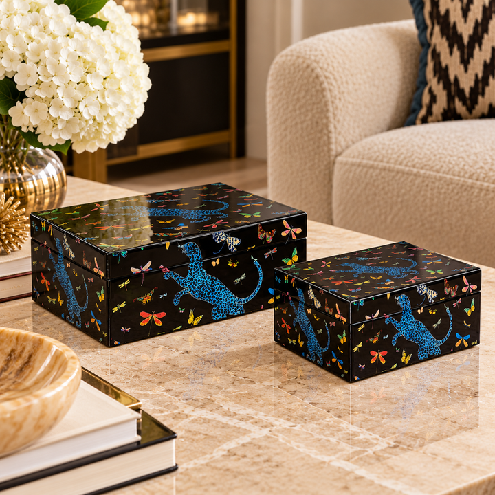 Glass Box Chasing Butterflies – Set of 2