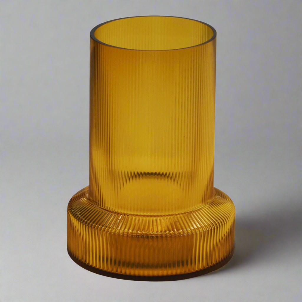 Glass Lustre Stem Hurricane Amber - 30cm
Elevate your home decor with the breathtaking Glass Lustre Stem Hurricane Amber, expertly crafted by Unique Interiors.
Design Features:
Size: 30cm (Height) x 22cm (Top Diameter) x 16cm (Base Diameter)
Sleek and slender stem design adds elegance and sophistication
Amber color with lustre finish for a shimmering appearance
Textured glass surface adds depth and character
Material: High-quality recycled glass
Brand: Unique Interiors
Vendor: Unique Boys

