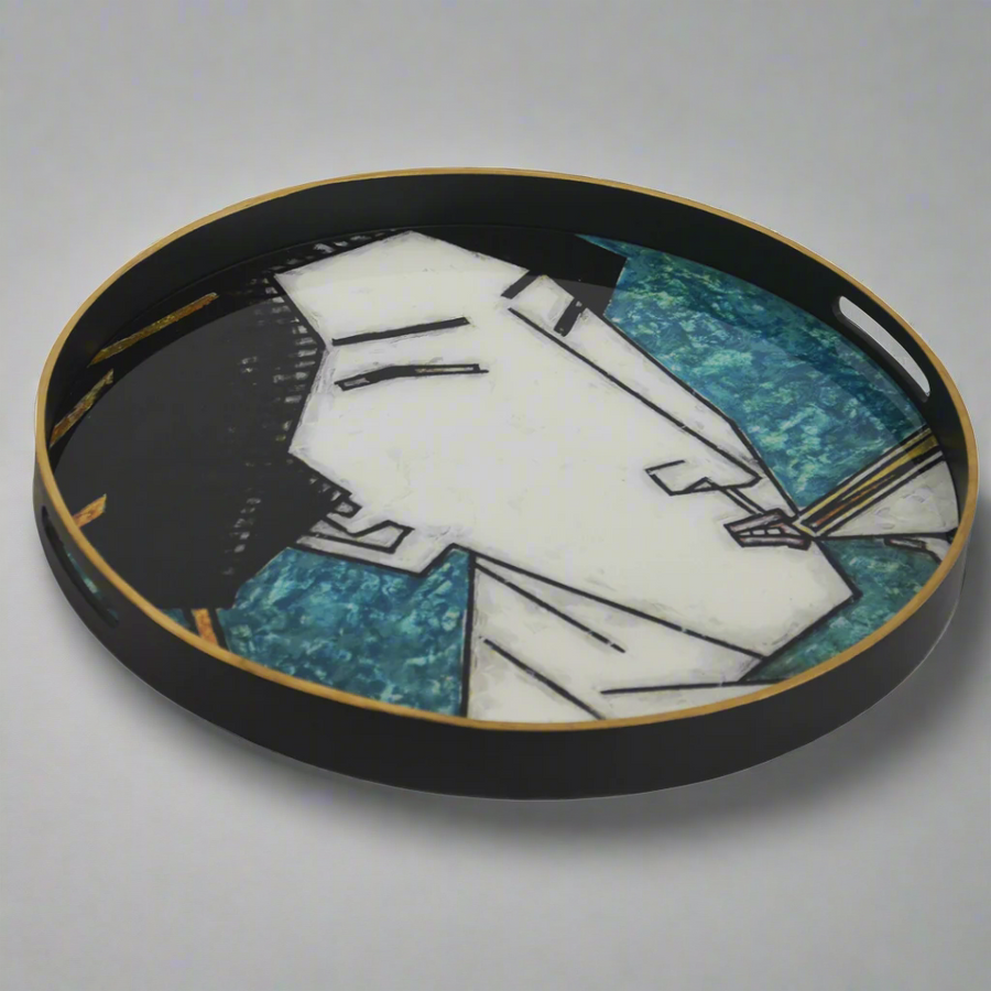 Glass Tray Geisha Girl Teal - 60cm
Elevate your living space with the breathtaking Glass Tray Geisha Girl Teal, a stunning piece of decor that combines elegance and sophistication.
Design Features:
Size: 60cm x 5cm
Vibrant teal background with intricate green and gold accents
Beautiful geisha girl design adds a touch of Japanese-inspired elegance
Perfect for adding a unique touch to bedrooms, living rooms, balconies, and more
Interior Style:
Complements traditional, Japanese-inspired, bohemian, 