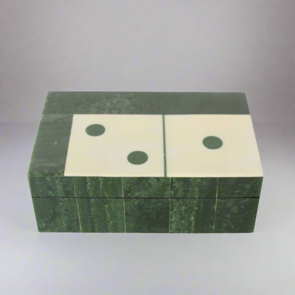 Classic Green and White Dominoes Box
Elevate your game nights with this high-quality Green and White Dominoes Box. Crafted with durable materials, it's perfect for both beginners and seasoned players. The sleek design and versatile color scheme make it a stylish addition to any gaming collection Unique Boys.