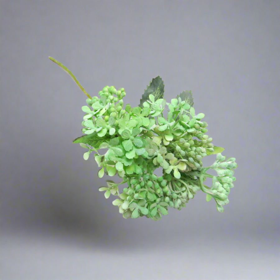 Green Lilac Stem
Elevate your interior decor with our stunning artificial green lilac stem. Measuring 32cm in length, this beautiful piece features a bunch of realistic-looking blooms with green heads, adding an elegant touch to any room.