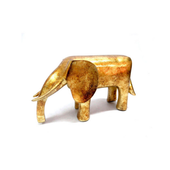 Hendrix Gold Elephant Sculpture - Elegant Modern Decor
Elevate your home decor with the stunning Hendrix Gold Elephant Sculpture, a masterpiece of modern design. Measuring 22cm x 8.5cm x 12.4cm, this beautiful gold elephant features sleek lines and a luxurious finish, adding a touch of sophistication to any room.