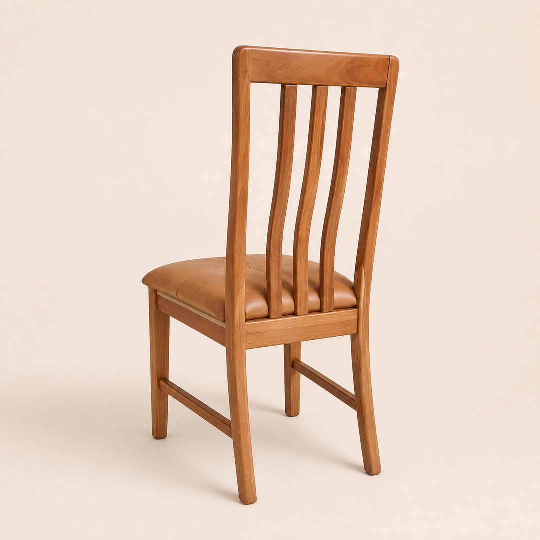 York Kiaat Classic Chair in Whiskey Leather