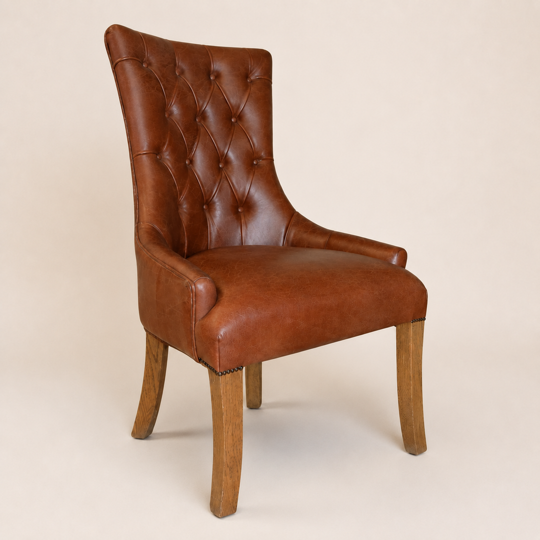 Oxford Oak Executive Chair with full Grain leather