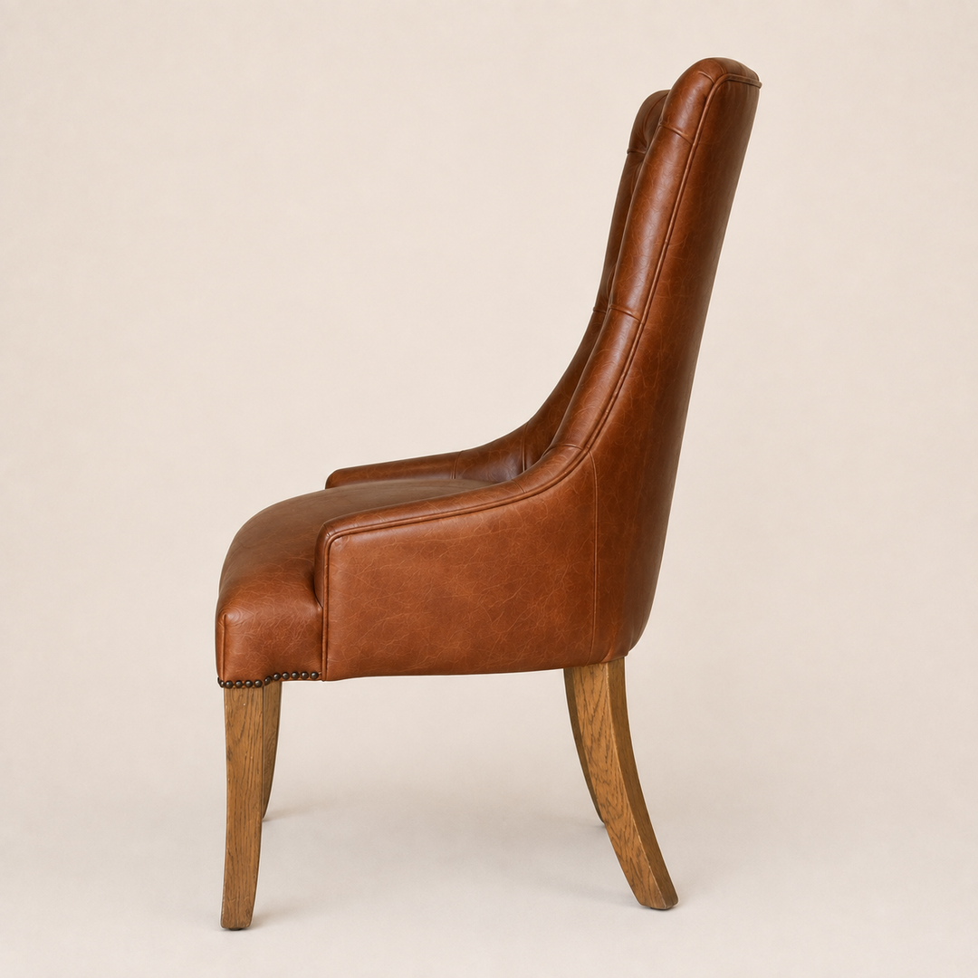Oxford Oak Executive Chair with full Grain leather