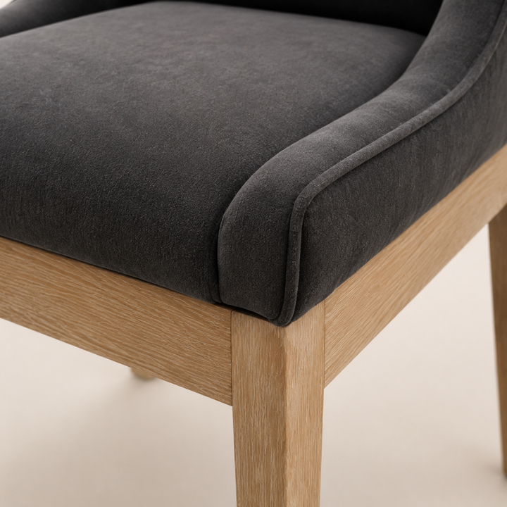Nasira Solid Oak Chair – Rubio Monocoat Cotton White