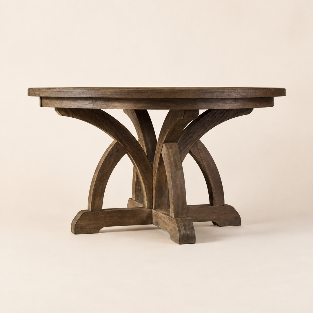 Arizona solid Oak round dining table 1600 mm diameter