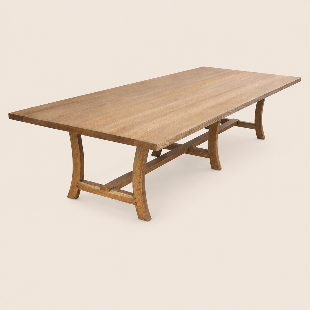 Kansas Oak Leg Dining Table 3000x1100mm