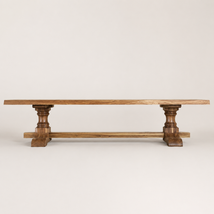 Kiaat Centre Turned Leg Table